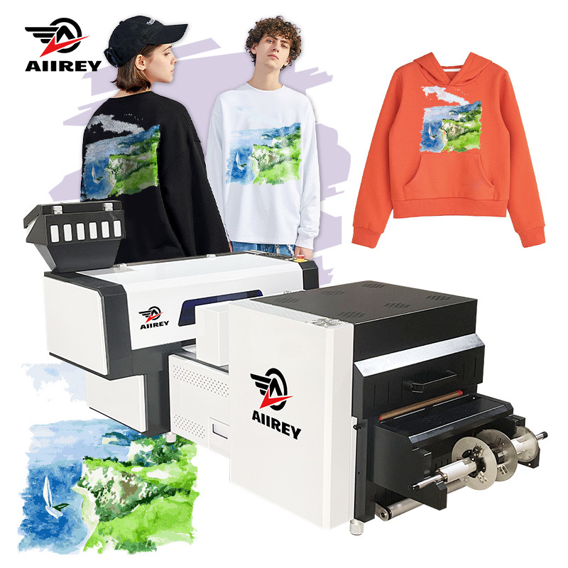 9 কালার A2 DTF প্রিন্টার CMYK+LC+LM+Neon Y+Neon M+W ডাবল EPSON I3200 হেডস